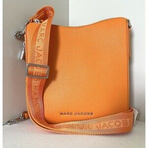 New Marc Jacobs Drifter Swing Pack Crossbody Leather Bag Tangerine